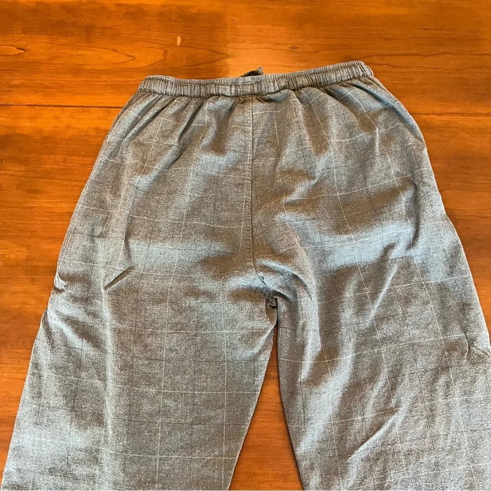 Polo Ralph Lauren Lounge Pants Mens Size M Gray Plaid Drawstring Pajama Bottom - Picture 8 of 12